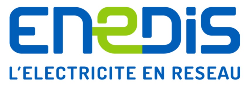 logo enedis couleur bleu et vert