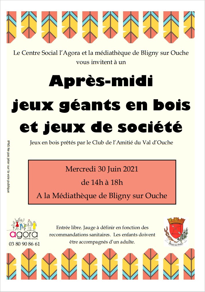 Affiche de la fête du jeux