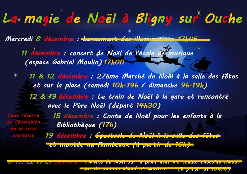 annulation festivités noel