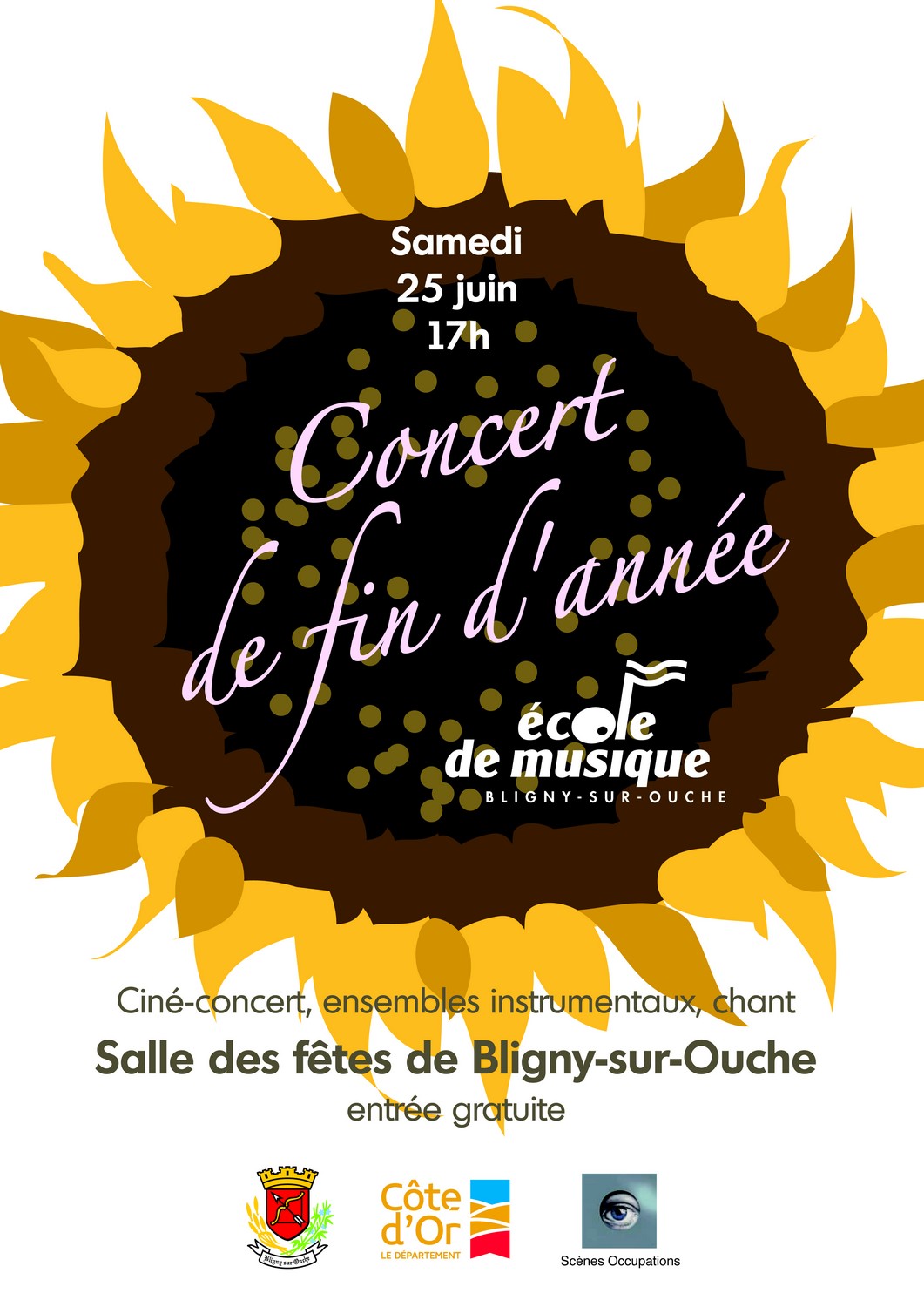 affiche concert ecole de musique Michele Barbier