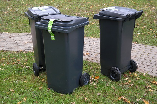 3 poubelles plastique