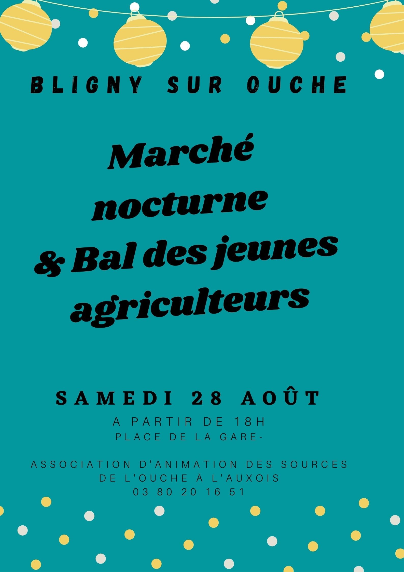 affiche marché nocturne