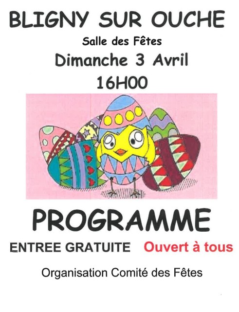 programme spectacle de pâques