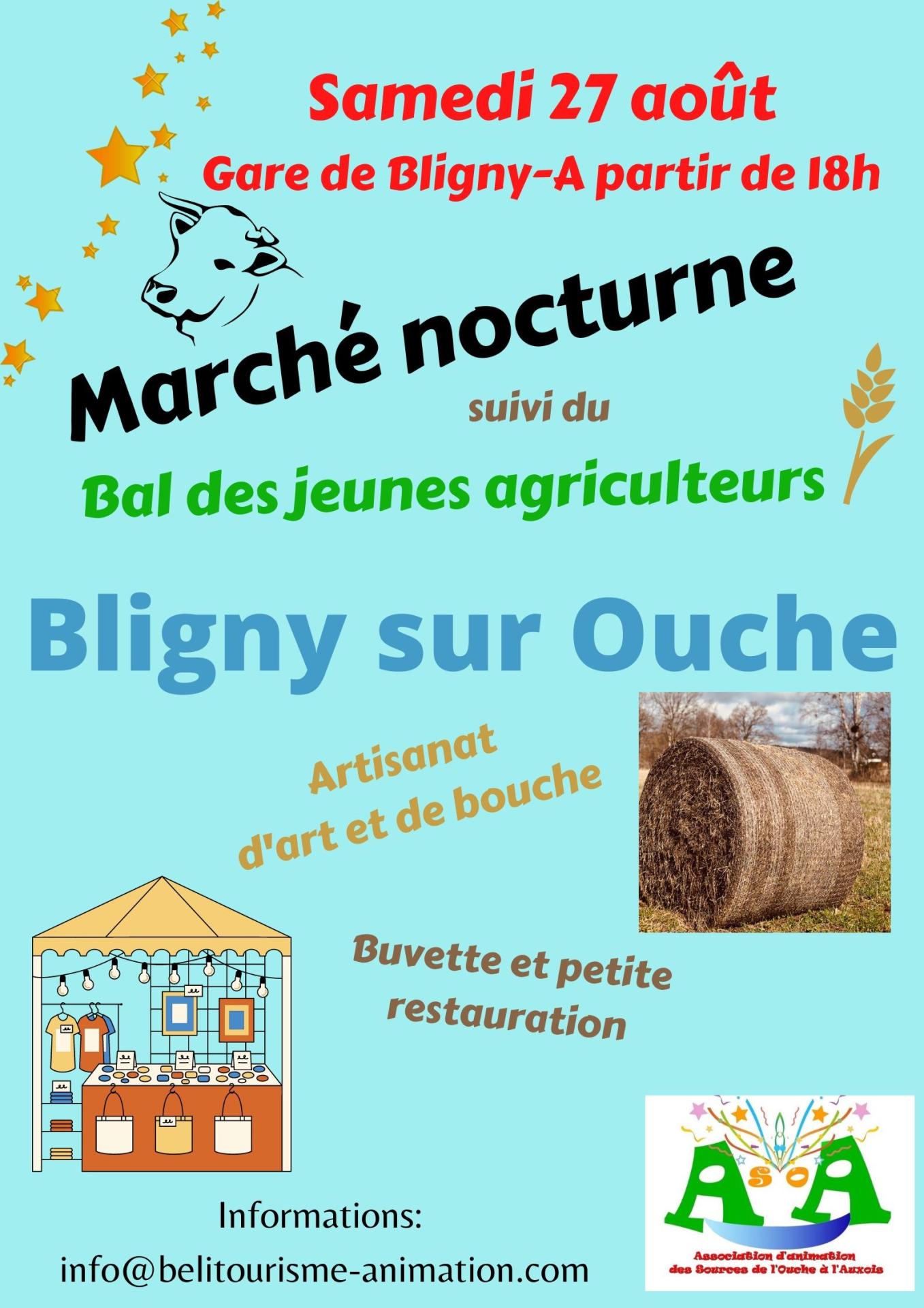 affiche marché nocturne