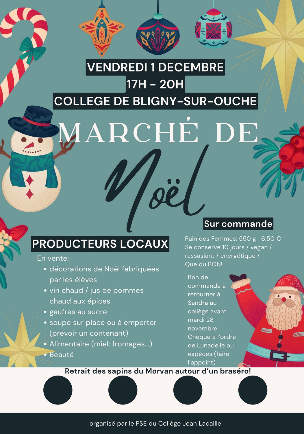 affiche marche noel collège jean lacaille