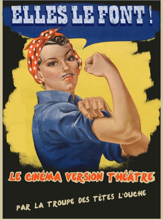 Affiche théâtre avec la pièce : Elles le font !